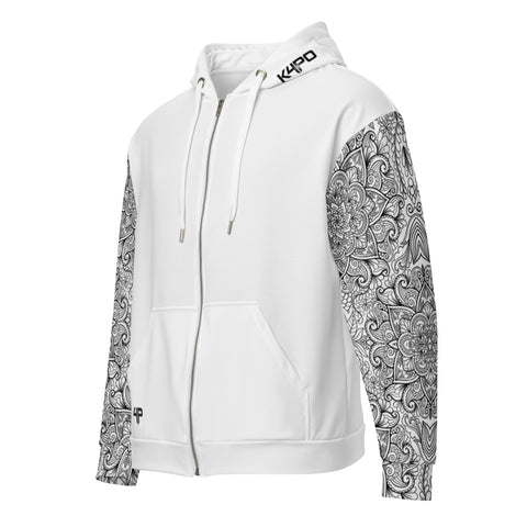 Sudadera con capucha y cremallera unisex