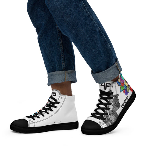 Zapatillas de lona de caña alta para hombre