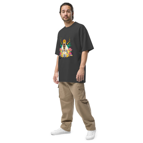Camiseta oversize con efecto desgastado