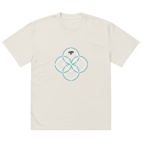 Camiseta oversize con efecto desgastado