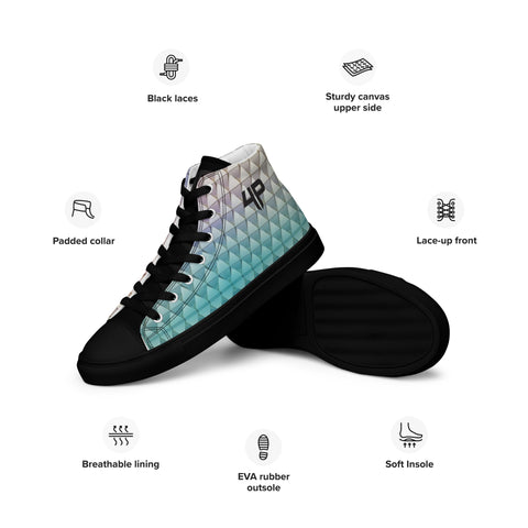 Zapatillas de lona de caña alta para hombre