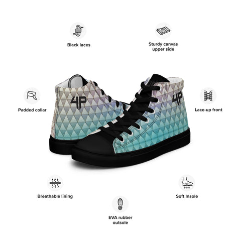Zapatillas de lona de caña alta para hombre