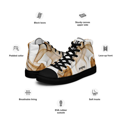 Zapatillas de lona de caña alta para hombre