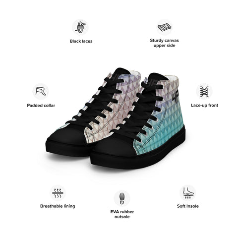 Zapatillas de lona de caña alta para hombre