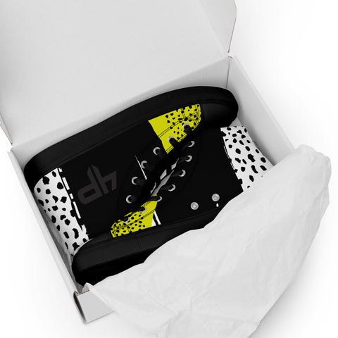Zapatillas de lona de caña alta para mujer