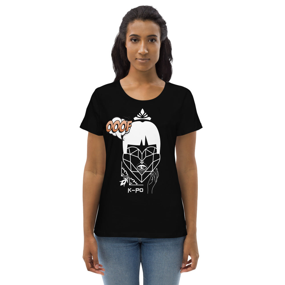 Camiseta ecológica ajustada para mujer